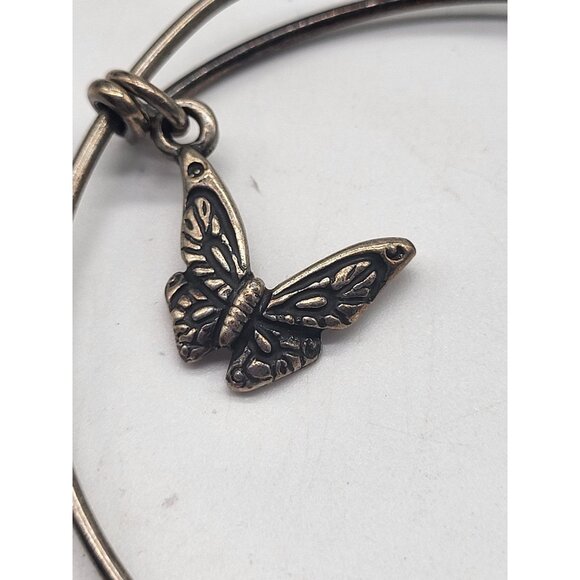 Alex & Ani Butterfly Charm Bangle Bracelet - Picture 2 of 8